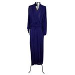 Kimono Hoshi Crepe Azul-Royal-Profundo Dragão Azul do Oriente
