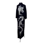 Kimono Tsuki Viscose Azul-Marinho Dragão do Gelo
