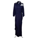 Kimono Tsuki Viscose Azul-Marinho Dragão do Gelo