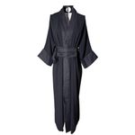 Kimono Tsuki Viscose Georgete Preto Dragão Gigante Cobre