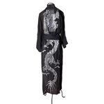 Kimono Nami Crepe Preto Dragão do Gelo