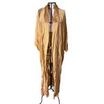 Kimono Nami Crepe Golden Dragão Gigante Cobre - Coleção Terras
