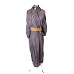 Kimono Nami Crepe Cinza Elefante Dragão de Cobre