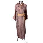 Kimono Nami Crepe Mocha Dragão de Cobre - Coleção Terras