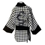 Kimono Yang Estampa “Pied de Poule” Dragão Gênesis
