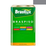 Tinta Para Piso Cinza Acetinado 18l Brasilux