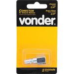 Pino Conector Femea Rosca 1/4" x 1/4" - Vonder