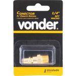 Pino Conector Macho Rosca 1/4 x 1/4 Vonder