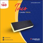 Taco Lixador Manual Médio Em Espuma C/ Velcro Duplo - purplex