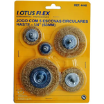 Jogo c/5 escovas circulares 36/6
