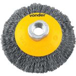 Escova Circular Conica 4x1/2 M14 Ondulada AC - Vonder