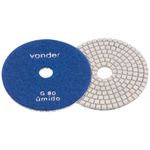 Disco Lixa Diamantado para Marmore Umido 4" G80 - Vonder