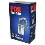 Pistola de Pintura Sucção com Regulador Bico 1,8 1L Alta Produção - Pdr