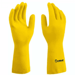 Luva Latex XG 32cm Amarelo com Forro - Imbat