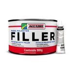 Massa Poliester Filler Maxi Rubber 900g