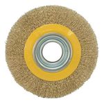 Escova Circular Aço Ondulado 6X3/4'' Amarelo Lotus