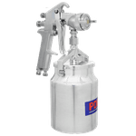 Pistola de Pintura Sucção com Regulador 1.6 1L Alta Produção - Pdr