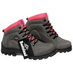 Bota Coturno Adventure Bootsland Trilha Feminino Confort Top Em Couro