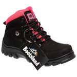 Bota Coturno Adventure Bootsland Trilha Feminino Confort Top Em Couro