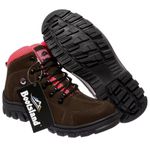 Bota Coturno Adventure Bootsland Trilha Feminino Confort Top Em Couro