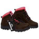 Bota Coturno Adventure Bootsland Trilha Feminino Confort Top Em Couro