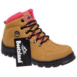 Bota Coturno Adventure Bootsland Trilha Feminino Confort Top Em Couro