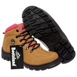 Bota Coturno Adventure Bootsland Trilha Feminino Confort Top Em Couro