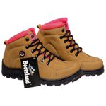 Bota Coturno Adventure Bootsland Trilha Feminino Confort Top Em Couro