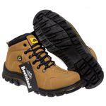 Bota Coturno Adventure Bootsland Trilha Masculino Confort Top Em Couro