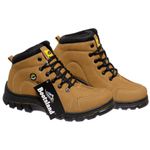 Bota Coturno Adventure Bootsland Trilha Masculino Confort Top Em Couro