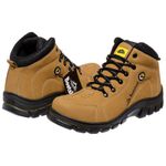 Bota Coturno Adventure Bootsland Trilha Masculino Confort Top Em Couro