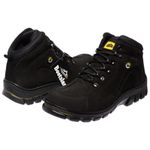 Bota Coturno Adventure Bootsland Trilha Masculino Confort Top Em Couro