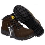 Bota Coturno Adventure Bootsland Trilha Masculino Confort Top Em Couro
