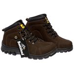 Bota Coturno Adventure Bootsland Trilha Masculino Confort Top Em Couro
