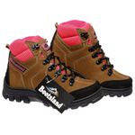 Bota Coturno Adventure Bootsland Feminina em Couro Trilha TOP!