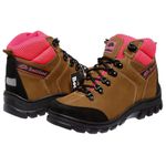 Bota Coturno Adventure Bootsland Feminina em Couro Trilha TOP!