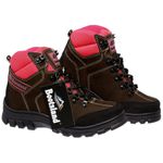 Bota Coturno Adventure Bootsland Feminina em Couro Trilha TOP!