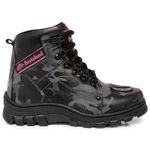 Bota Motociclista Bootsland Feminina Em Couro Moto Original!
