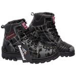 Bota Motociclista Bootsland Feminina Em Couro Moto Original!
