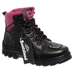 Bota Motociclista Bootsland Feminina Em Couro Moto Original!