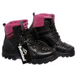 Bota Motociclista Bootsland Feminina Em Couro Moto Original!