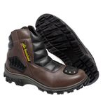 Bota Coturno Bootsland Motociclista Masculina Fecho em Ziper Couro!