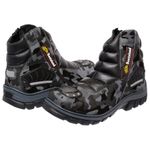 Bota Coturno Bootsland Motociclista Masculina Fecho em Ziper Couro!