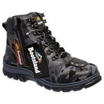 Bota Coturno Bootsland Motociclista Masculina C/ Fecho Ziper em Couro!