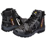 Bota Coturno Bootsland Motociclista Masculina C/ Fecho Ziper em Couro!