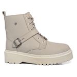 Coturno Feminino Moda Blogueira Plataforma Em Couro Confort C/ Fivela!