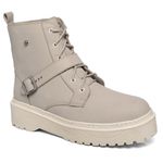 Coturno Feminino Moda Blogueira Plataforma Em Couro Confort C/ Fivela!