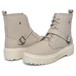 Coturno Feminino Moda Blogueira Plataforma Em Couro Confort C/ Fivela!