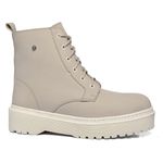 Coturno Feminino Moda Blogueira Plataforma Em Couro Confort!