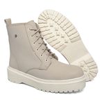 Coturno Feminino Moda Blogueira Plataforma Em Couro Confort!